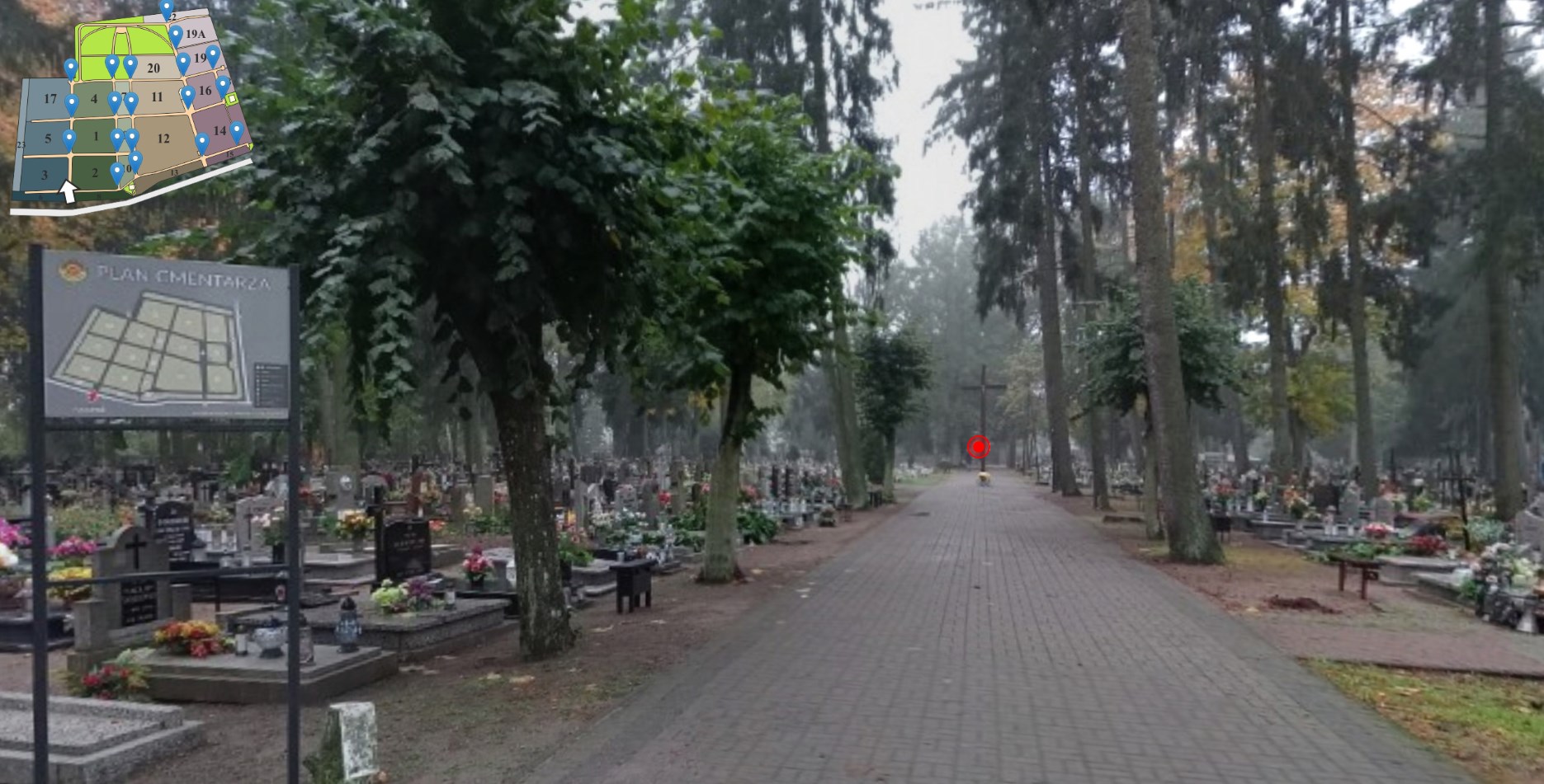 Obraz przedstawiający Cmentarz komunalny w Drezdenku