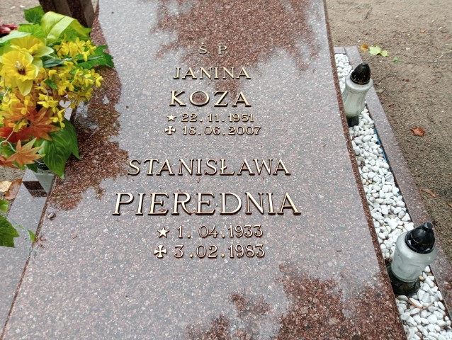 Stanisława Pierednia 1933 Drezdenko - Grobonet - Wyszukiwarka osób pochowanych