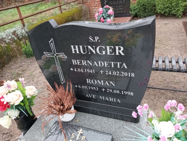 Bernadetta Hunger-Szawłowska 1941 Drezdenko - Grobonet - Wyszukiwarka osób pochowanych