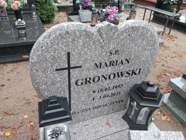 Marian Gronowski 1953 Drezdenko - Grobonet - Wyszukiwarka osób pochowanych