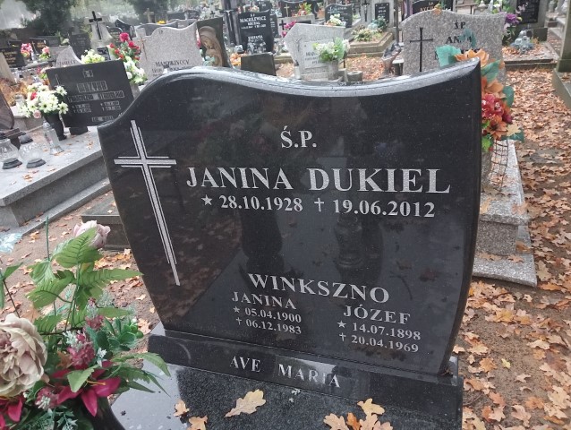 Janina Winkszno 1900 Drezdenko - Grobonet - Wyszukiwarka osób pochowanych