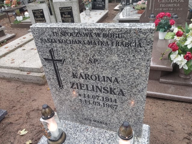 Karolina Zielińska 1914 Drezdenko - Grobonet - Wyszukiwarka osób pochowanych