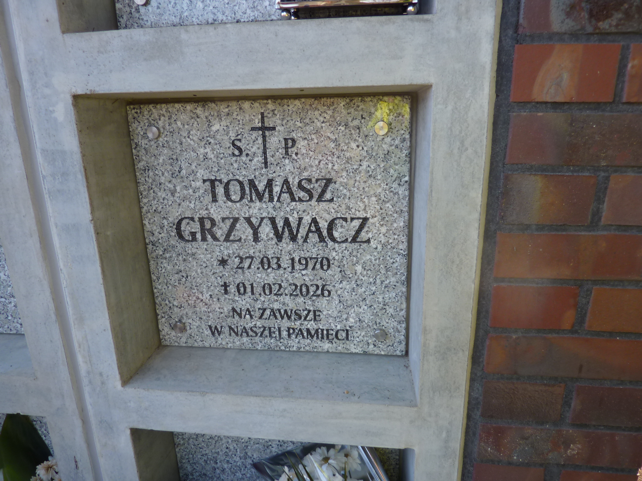 Tomasz GRZYWACZ 1970 Drezdenko - Grobonet - Wyszukiwarka osób pochowanych