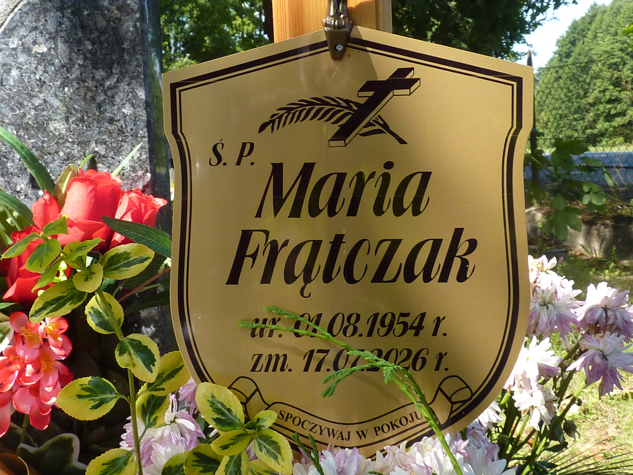 Grób MARIA FRĄTCZAK